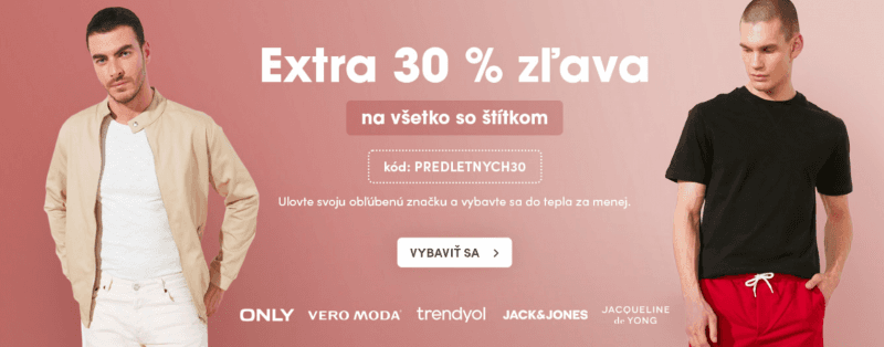 Predletné zľavy 30% na ZOOT.sk