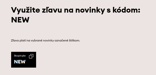 Zľava na novinky až 20%